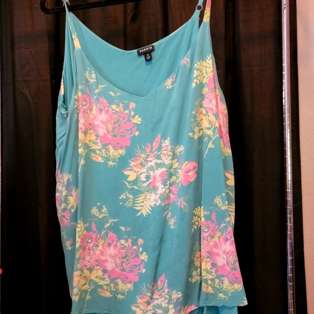 Floral colored Torrid Tank Top